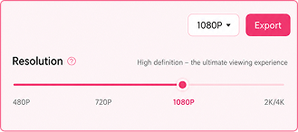 Resolution Export 1080P